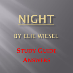 Night by elie wiesel test