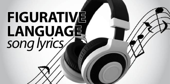 Figurative language in song lyrics worksheet