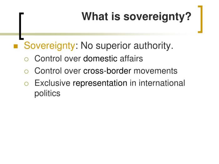 How is sovereignty related to devolution