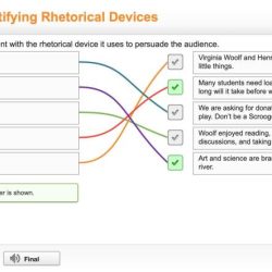 Excerpt each rhetorical device match uses brainly