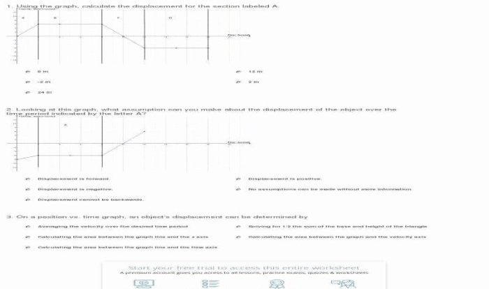 Distance and displacement worksheet answer key